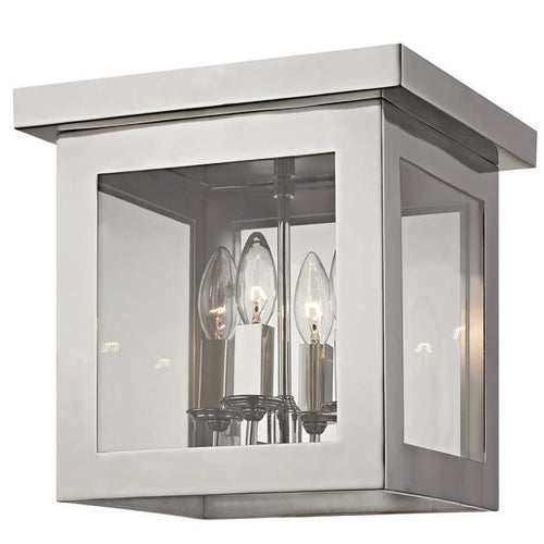 4 Light Polished Nickel Ceiling Mount, Lighting, Laura of Pembroke