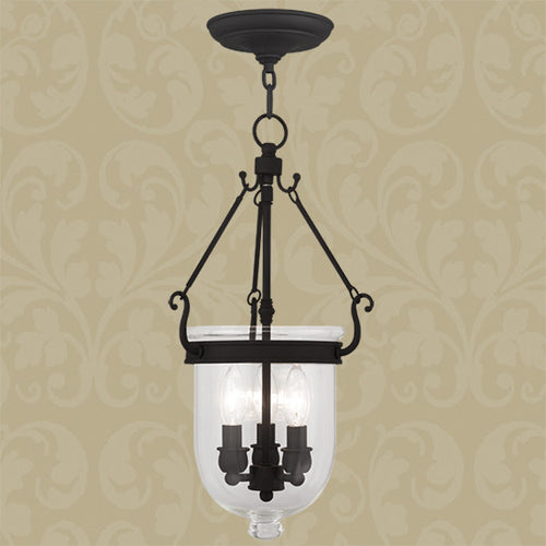 Black 3 Light Ceiling Mount, Lighting, Laura of Pembroke