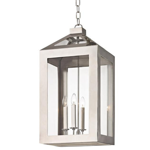 4 Light Polished Nickel Chandelier, Lighting, Laura of Pembroke