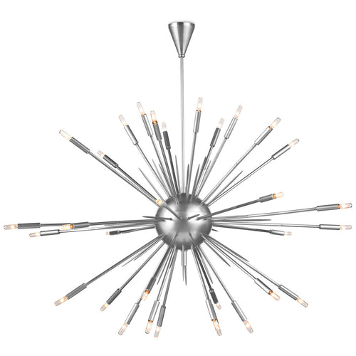 Polished Nickel Large Nebula Chandelier, Lighting, Laura of Pembroke