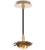1 Light 6 inch Gold Pendant Ceiling Light