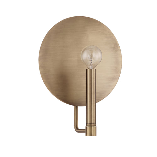 Wells Aged Brass 1 Light Sconce, Lighting, Laura of Pembroke