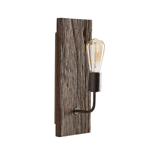 Tybee Natural Wood and Rope 1 Light Sconce, Lighting, Laura of Pembroke