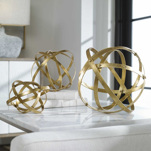 STETSON GOLD SPHERES, LARGE