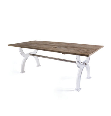 Metal, Wood and Lucite Dining Table, Home Furnishings, Laura of Pembroke