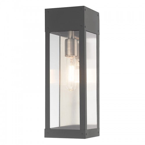 Barrett 1 Light Scandinavian Gray Wall Lantern, Lighting, Laura of Pembroke