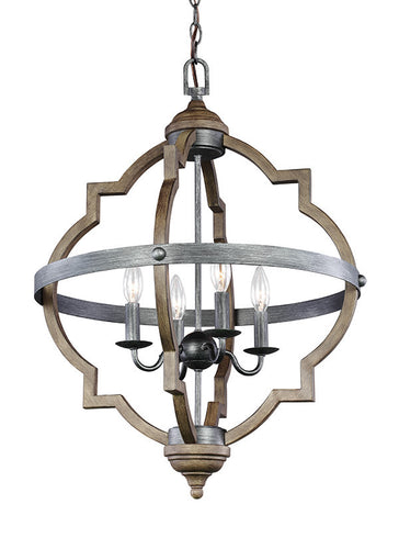 Quatrefoil 4 Light Chandelier, Lighting, Laura of Pembroke