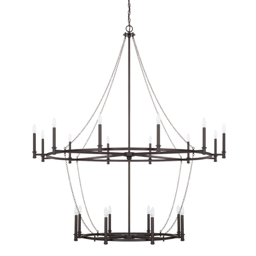 Lancaster Black Iron 20 Light Chandelier, Lighting, Laura of Pembroke