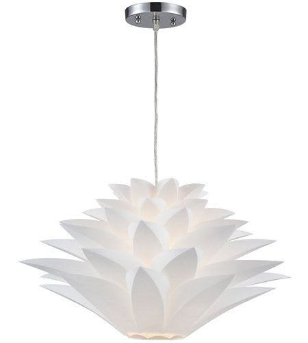  20 inch White Pendant Ceiling Light in Large