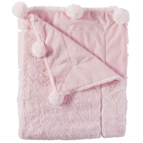 Pink Pom Pom Blanket, Baby, Mud Pie, Laura of Pembroke