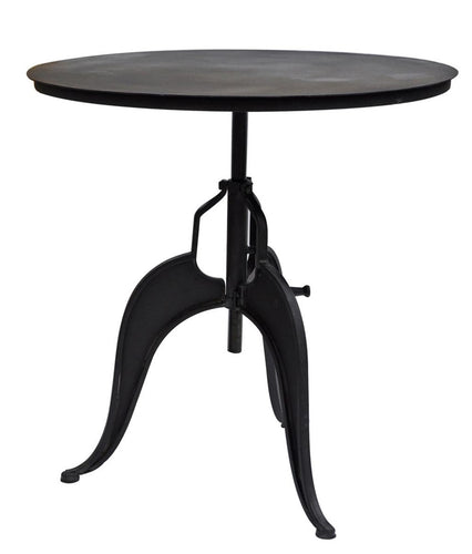 Metal Galvanized Round Table, Home Furnishings, Laura of Pembroke