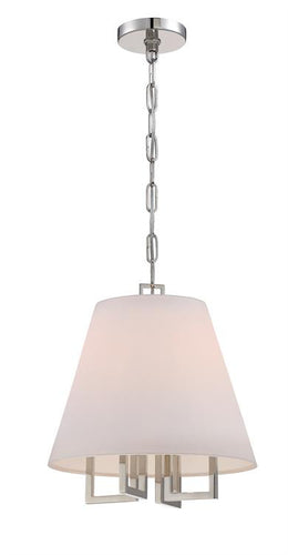 4 Light Nickel Pendant, Lighting, Laura of Pembroke
