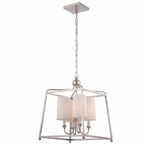 Polished Nickel Lantern Chandelier, Lighting, Laura of Pembroke