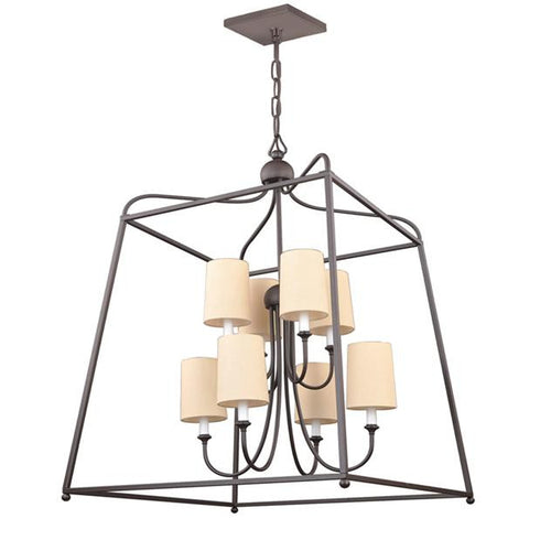 Dark Bronze 8 Light Lantern Chandelier, Lighting, Laura of Pembroke