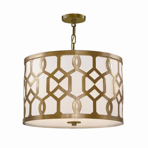 Aged Brass 3 Light Chandelier, Lighting, Laura of Pembroke