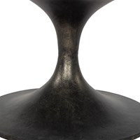 SIMONE ROUND COFFEE TABLE-RAW BLACK