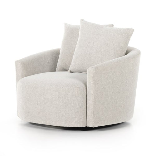 CHLOE SWIVEL CHAIR-DELTA BISQUE
