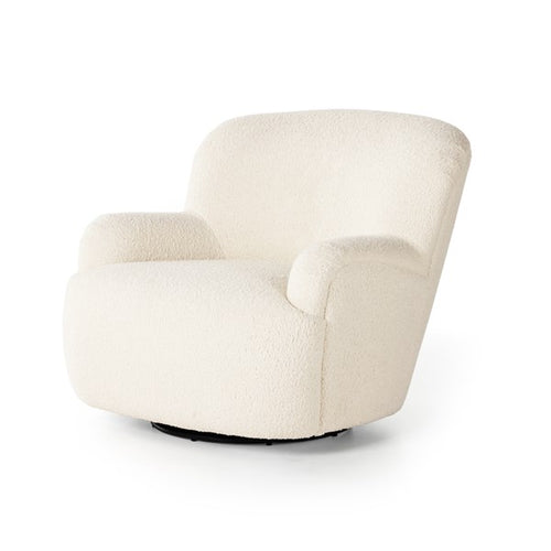 KADON SWIVEL CHAIR-SHEEPSKIN NATURAL