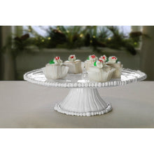 VIDA ALEGRIA PEDESTAL CAKE PLATE - WHITE