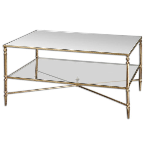 Gold Leaf Coffee Table, Home Furnishings, Laura of Pembroke