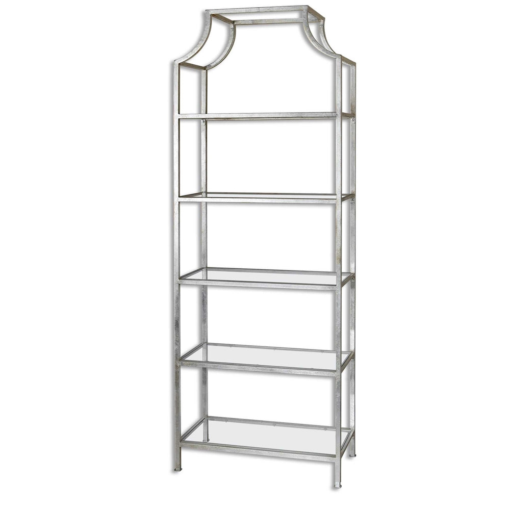 Silver Leafed Iron Etagere, Home Furnishings, Laura of Pembroke