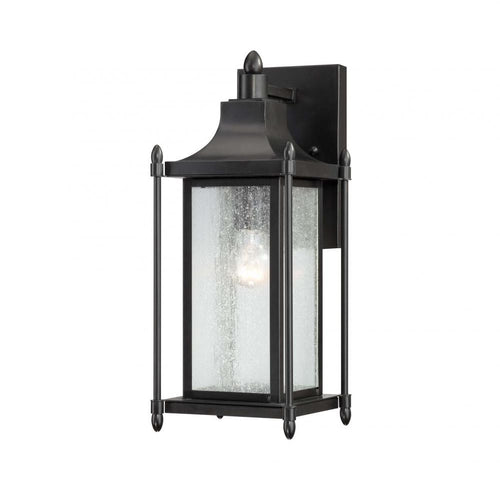 Black Transitional 1 Light Wall Lantern, Lighting, Laura of Pembroke