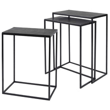 COREENE NESTING TABLES S/3, BLACK