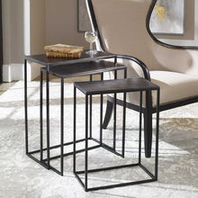 COREENE NESTING TABLES S/3, BLACK