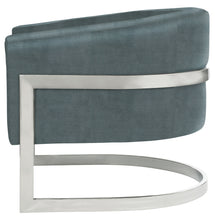 CALLIE METAL BANDED ACCENT CHAIR