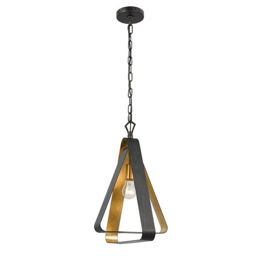 Bronze & Gold 1 Light Chandelier, Lighting, Laura of Pembroke