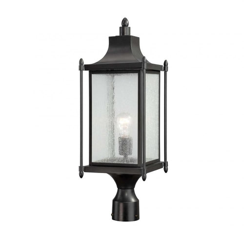 Black Transitional 1 Light Post Lantern, Lighting, Laura of Pembroke