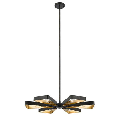Bronze & Gold 6 Light Chandelier, Lighting, Laura of Pembroke