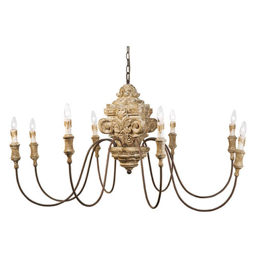 Wood Carved Chandelier, Home Furnishings, Laura of Pembroke