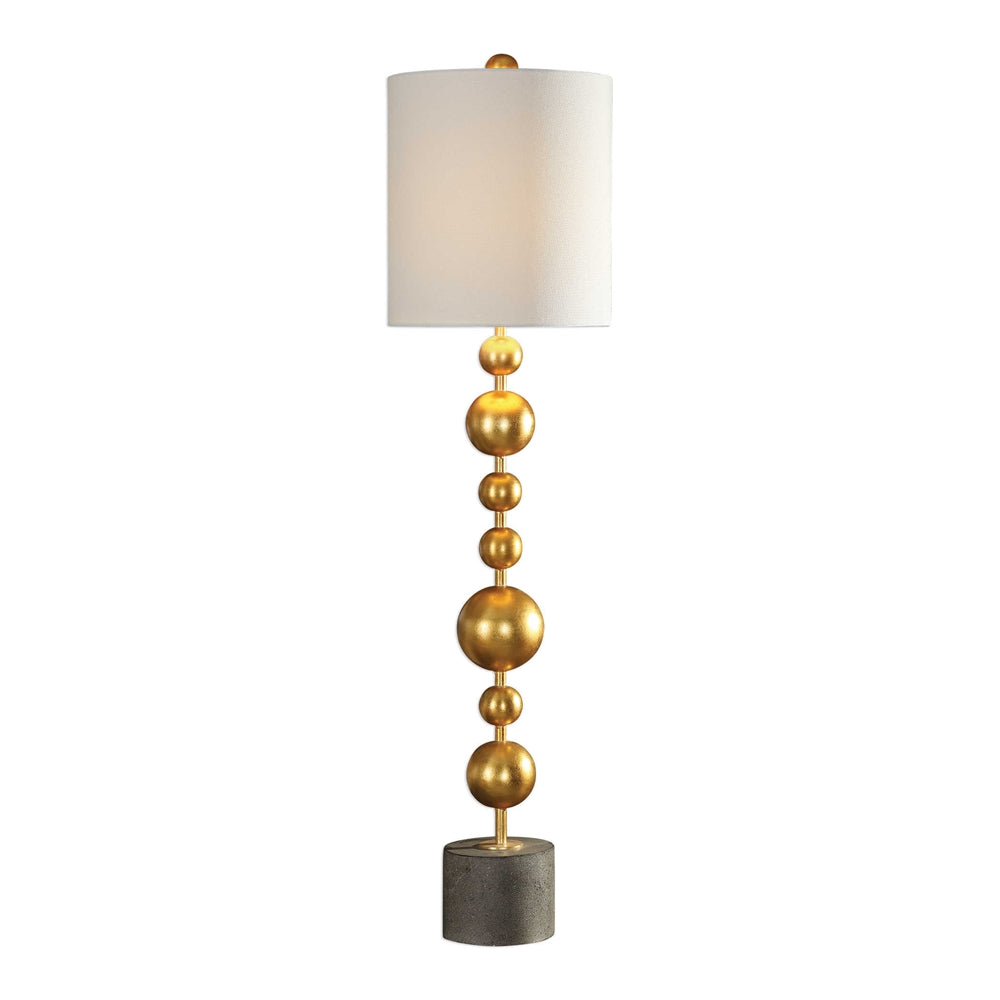 Gold Leaf Sphere Buffet Lamp, Home Accessories, Laura of Pembroke