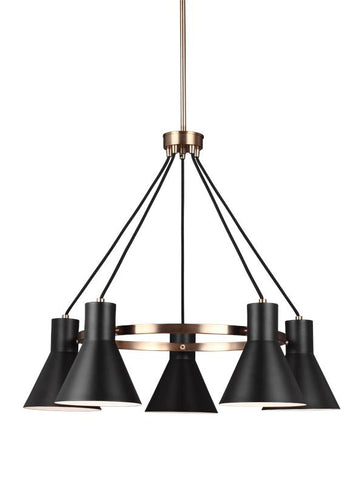 Tower 5 Light Chandelier, Lighting, Laura of Pembroke