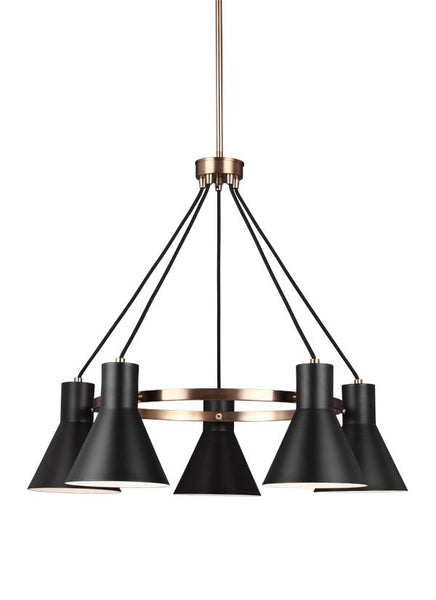 Tower 5 Light Chandelier, Lighting, Laura of Pembroke