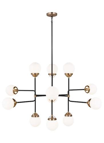CAFE 12 LIGHT LARGE CHANDELIER