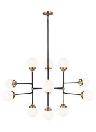 CAFE 12 LIGHT LARGE CHANDELIER
