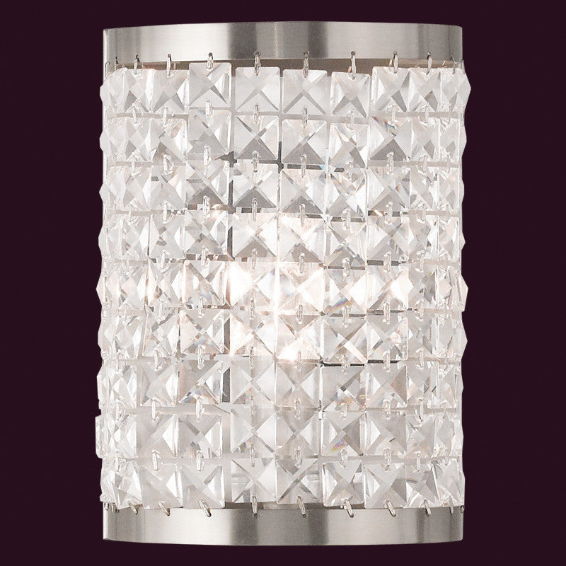 Clear Crystal Wall Sconce, Lighting, Laura of Pembroke