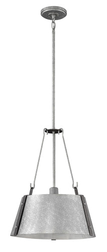 Galvanized Cartwright Single Tier Pendant, Lighting, Laura of Pembroke