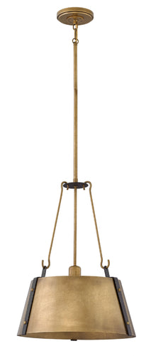 Rustic Brass Cartwright Single Tier Pendant, Lighting, Laura of Pembroke