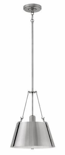 Polished Antique Nickel Cartwright Pendant, Lighting, Laura of Pembroke