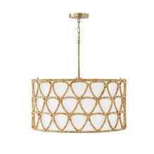 TULUM 4-LIGHT PENDANT, MATTE BRASS