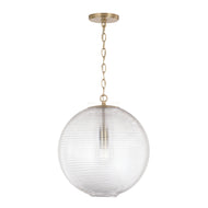 DOLAN 1-LIGHT PENDANT, MATTE BRASS