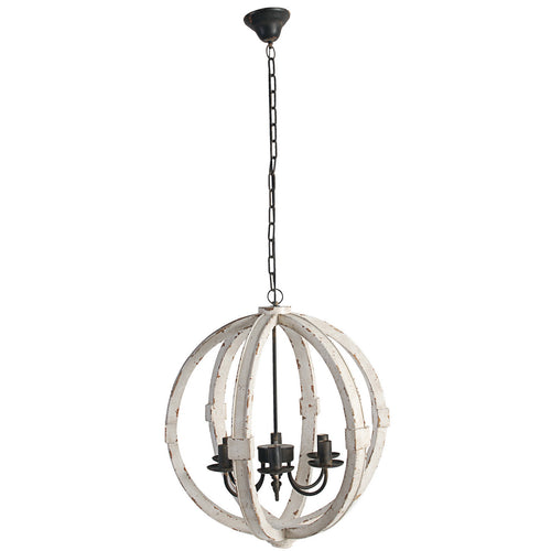 Wooden Orb Chandelier, Lighting, Laura of Pembroke