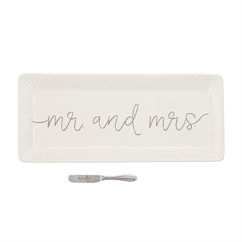 Mr And Mrs Hostess Tray Set, Gifts, Mud Pie, Laura of Pembroke