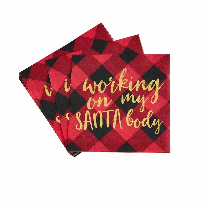 Santa Buffalo Check Napkins