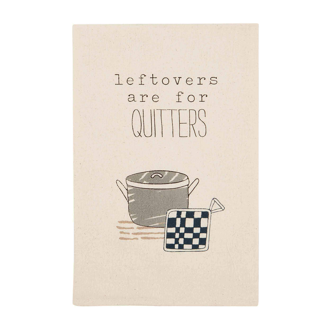 QUITTERS FUNNY DISH TOWEL