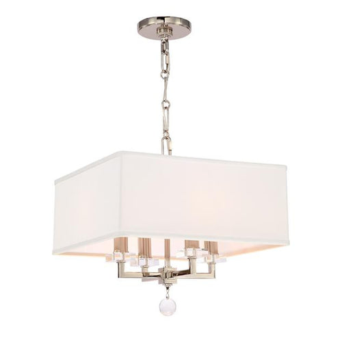 4 Light Nickel Mini Chandelier, Lighting, Laura of Pembroke
