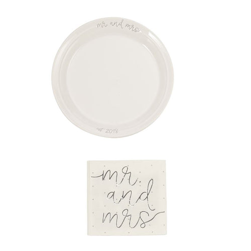 Mr And Mrs 2018 Dessert Set, Gifts, Mud Pie, Laura of Pembroke